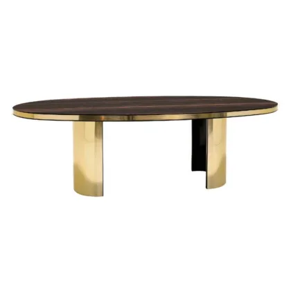 Zdjęcie Stół z pozłacaną strukturą do jadalni - Ana Roque