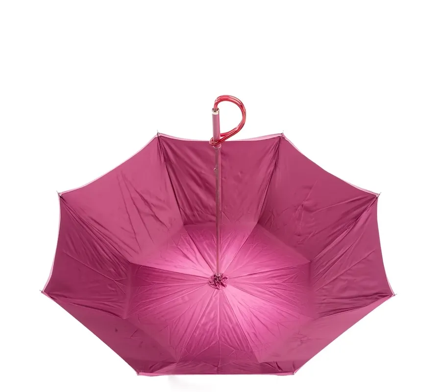 obrazek 6 Stylowy różowy parasol damski zdobiony kryształkami Swarovskiego – Pasotti