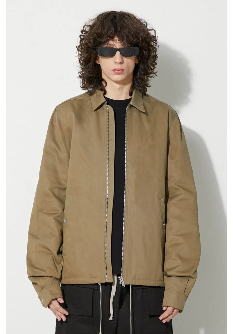 obrazek 1 Rick Owens kurtka bawełniana kolor zielony przejściowa