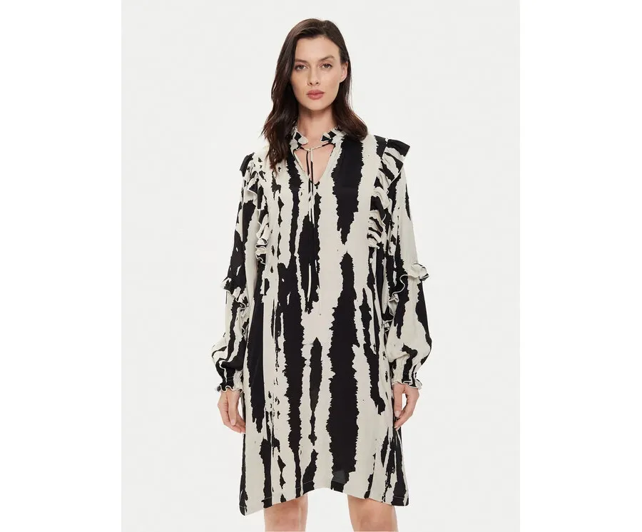 obrazek 1 Karen by Simonsen Sukienka codzienna Nime 10104892 Beżowy Relaxed Fit