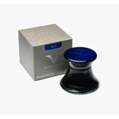 Picture Visconti Blue inkwell for fountain pens