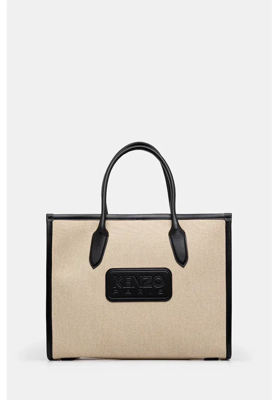 obrazek 1 Kenzo torebka 18 Large Tote Bag kolor beżowy FE52SA211B01.99
