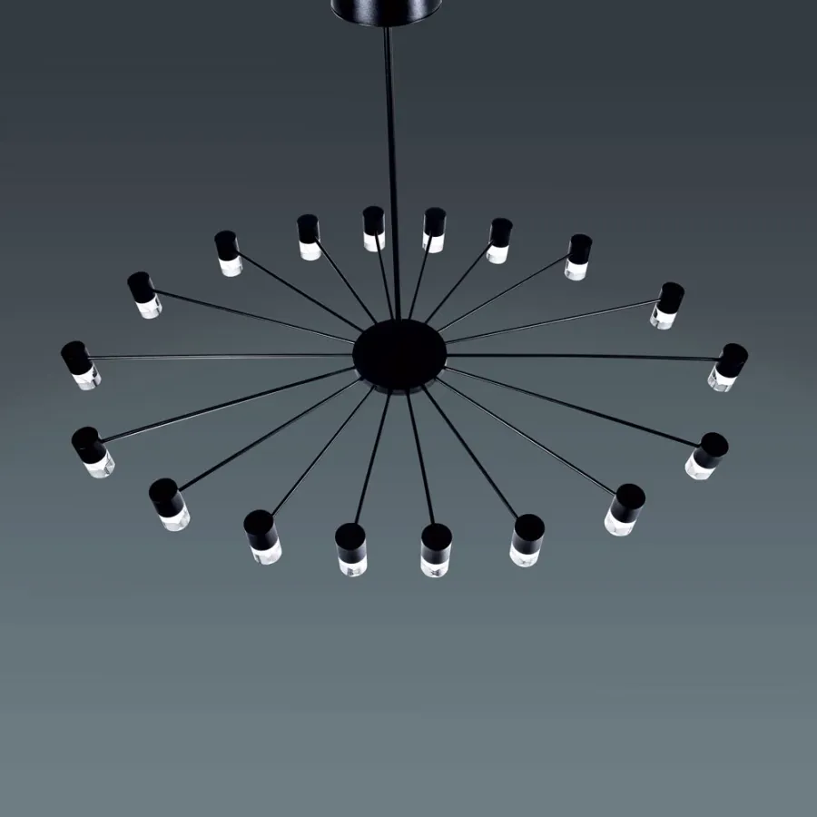 obrazek 1 Imponująca lampa wisząca Galileo z 18 punktami świetlnymi