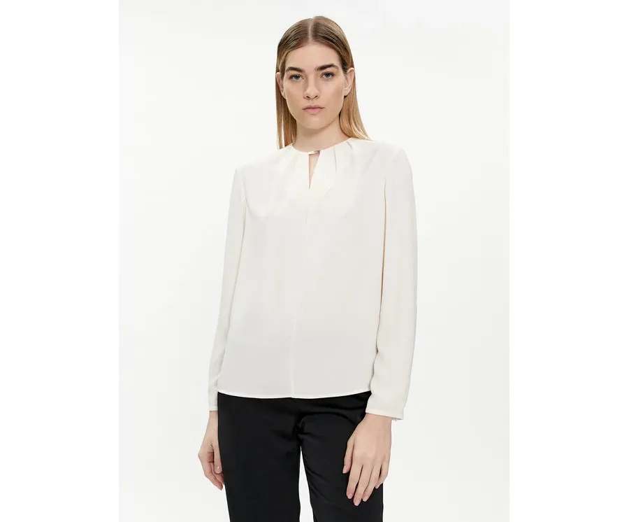 obrazek 1 Calvin Klein Bluzka K20K207075 Écru Regular Fit