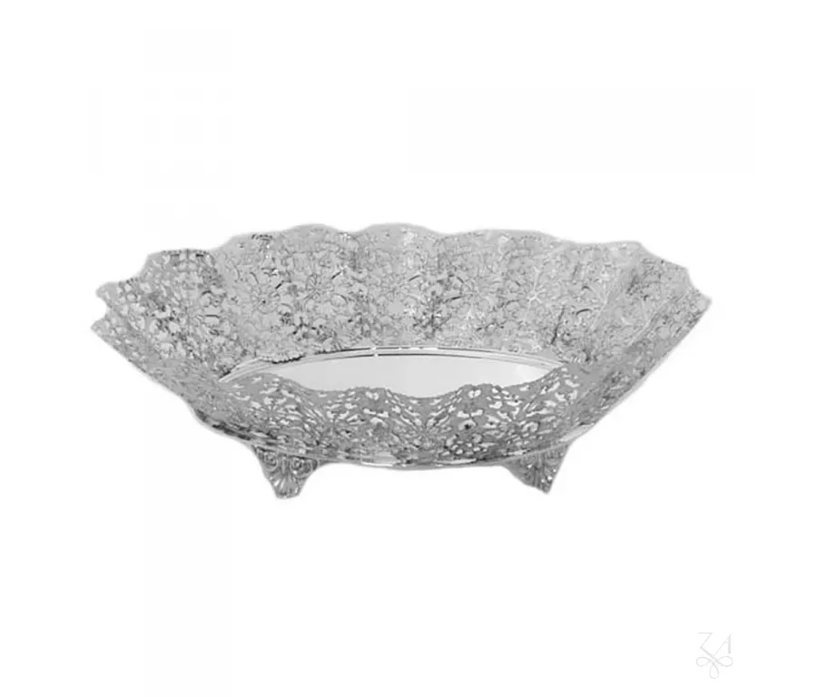 picture 1 Beautiful, stylish openwork silver basket - Zaramella Argenti