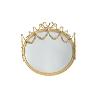 Zdjęcie Lustro owalne z ręcznie wykonanymi rzeźbami