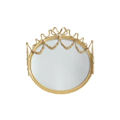 Zdjęcie Lustro owalne z ręcznie wykonanymi rzeźbami