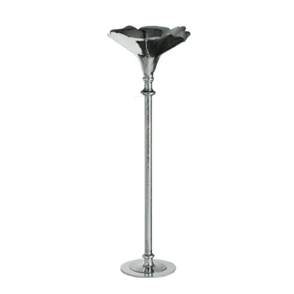 Picture Luxurious Italian silver-plated vase with an original shape - Pampaloni