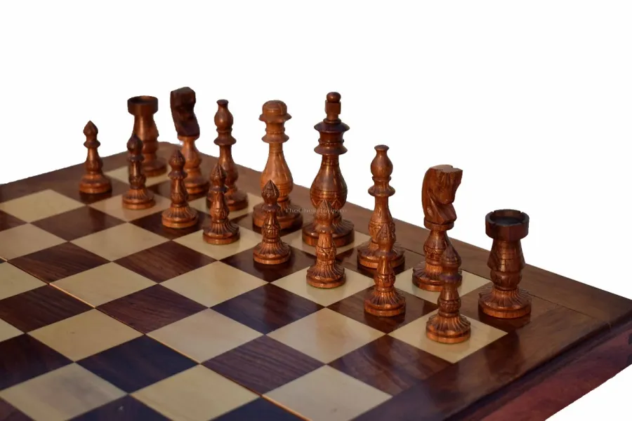 obrazek 5 Gustowny składany zestaw szachowy - The Chess Empire
