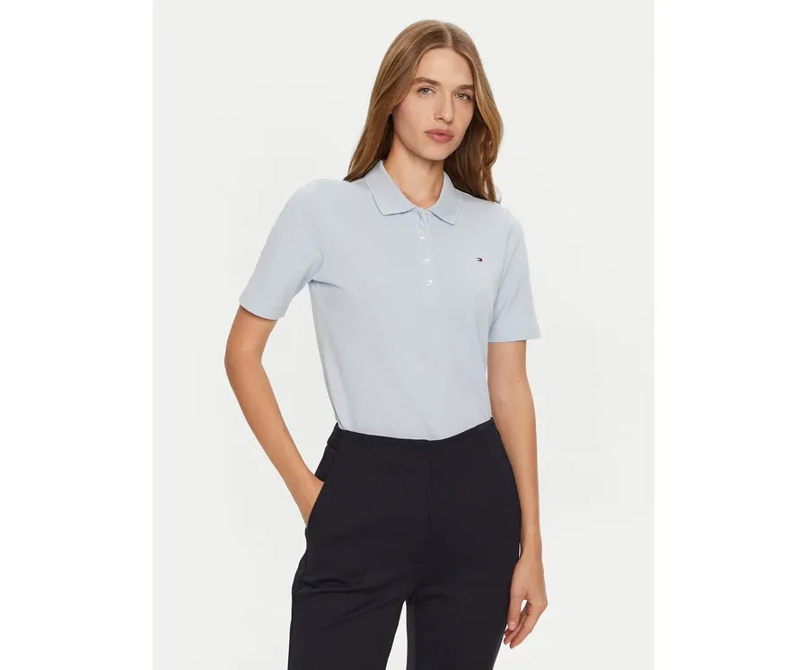 obrazek 1 Tommy Hilfiger Polo 1985 WW0WW43224 Błękitny Regular Fit