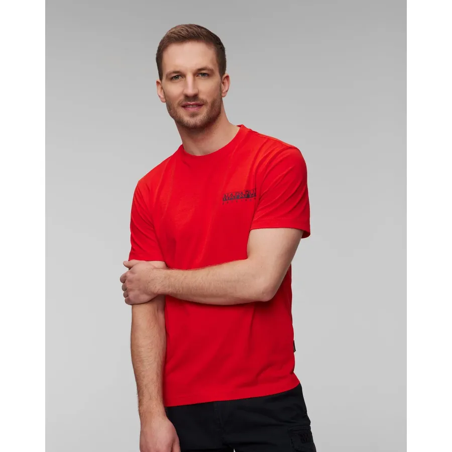 obrazek 1 Pomarańczowy T-shirt Męski Napapijri S-tahi