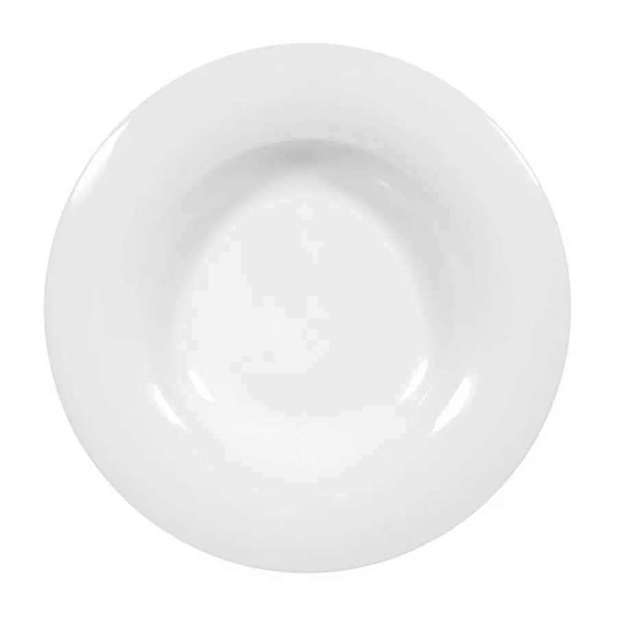 obrazek 3 Stylowy biały porcelanowy talerz do zupy o nowoczesnym wzornictwie – Tettau