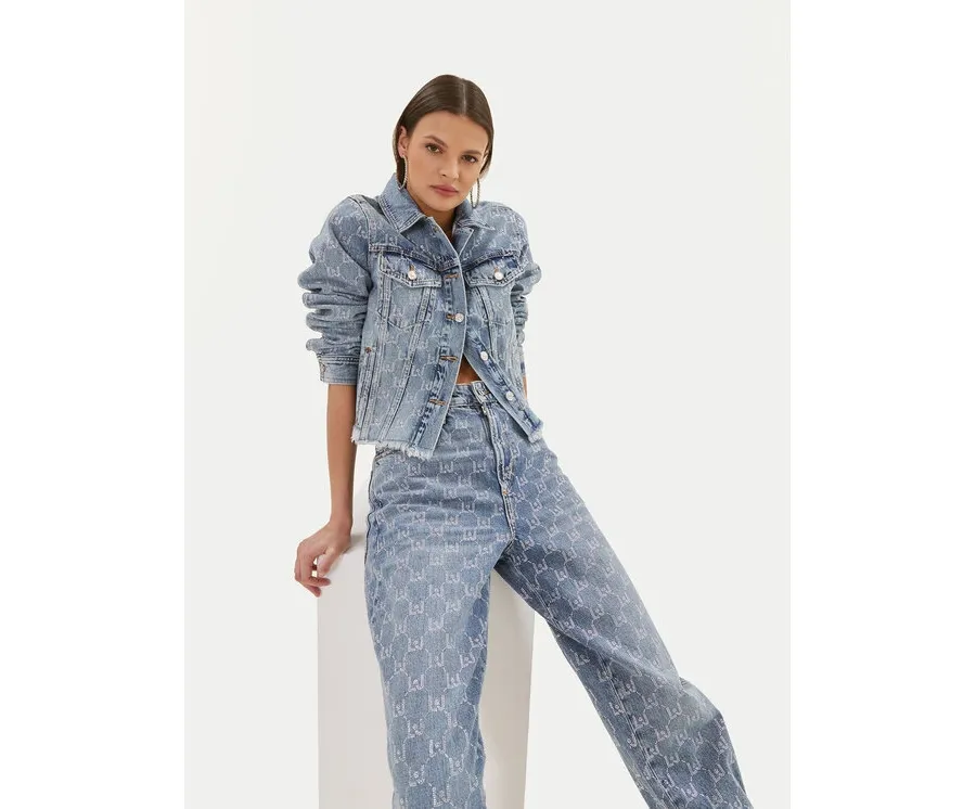 obrazek 1 Liu Jo Jeansy UA4093 D4854 Niebieski Boyfriend Fit
