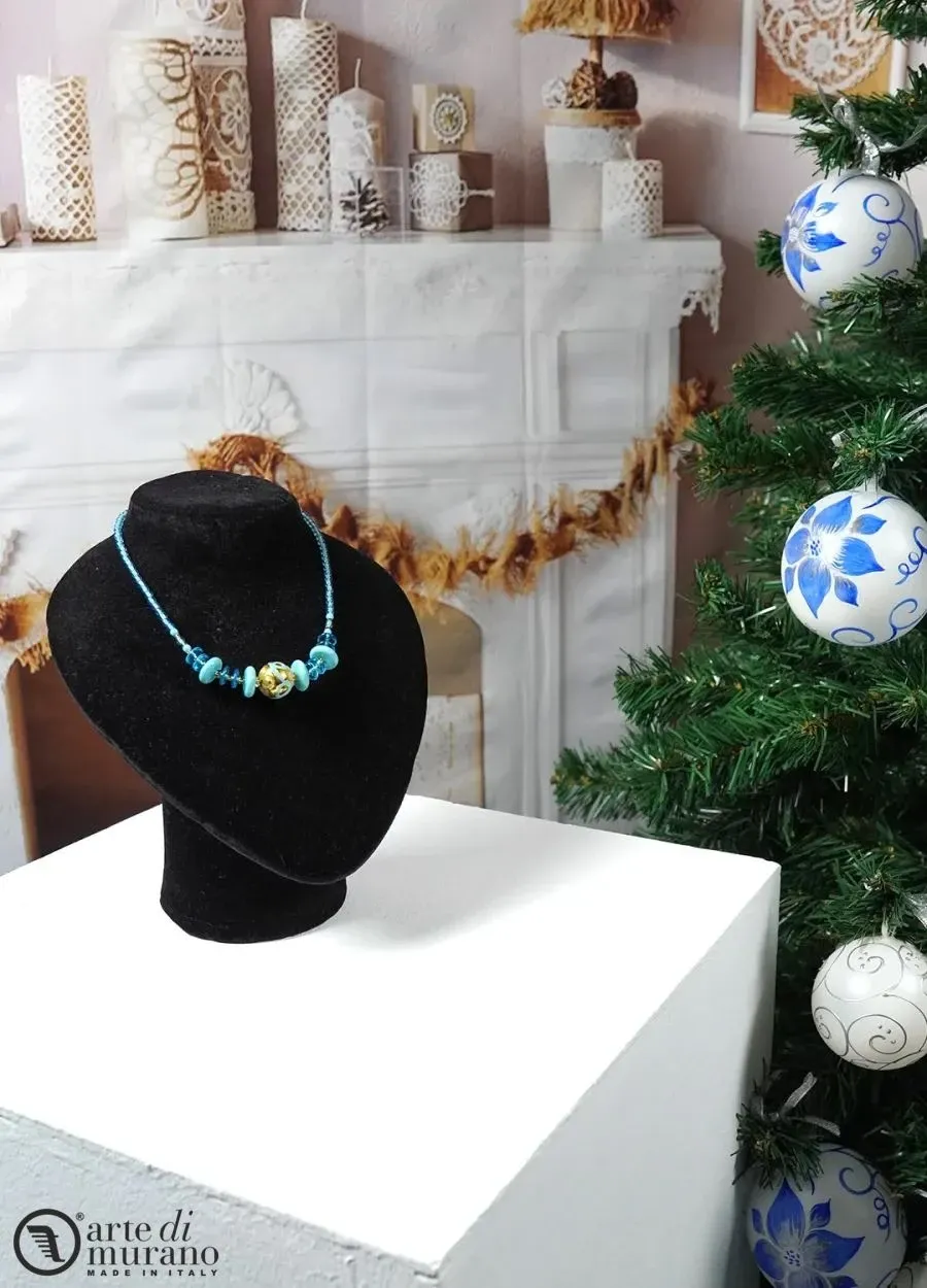 obrazek 1 Szykowny naszyjnik z koralików Murano