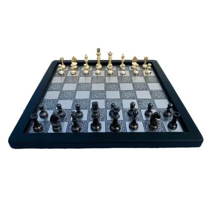 Zdjęcie Miniaturowy komplet szachowy z mosiądzu - The Chess Empire
