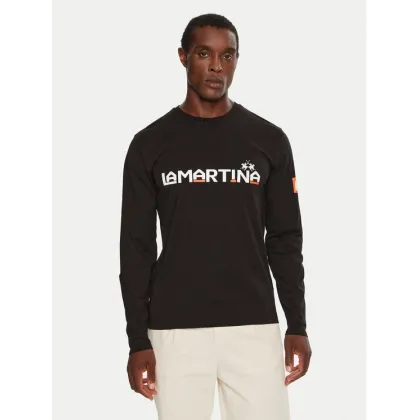 Zdjęcie La Martina Longsleeve ZMR008 JS206 Czarny Regular Fit