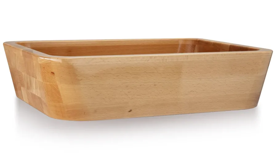 obrazek 2 Luksusowa umywalka 50 cm NOVA, buk, lakier półmatowy, naturalny
