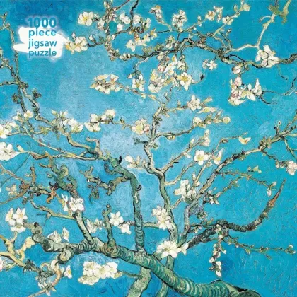 Zdjęcie Puzzle dla dorosłych Vincent van Gogh: Kwiat migdałów - Flame Tree Publishing