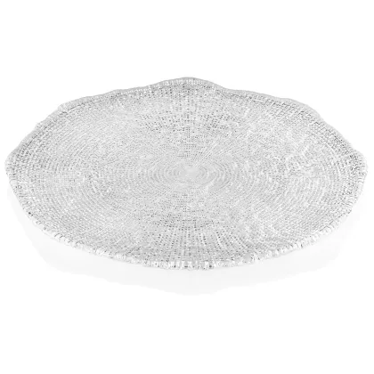 Picture Transparent Round Flat Diamond Plate - IVV