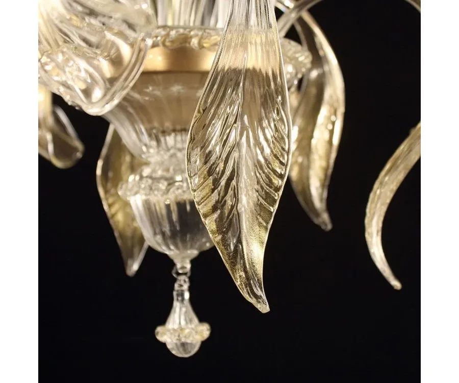 obrazek 4 Elegancka włoska lampa sufitowa - wykonana ręcznie ze szkła murano