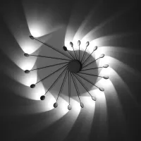 Picture Black Helix ceiling lamp from an Italian manufacturer