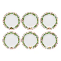 Zdjęcie Porcelanowy zestaw 6 talerzy na chleb i masło ze świątecznej kolekcji Christmas Magic - Vista Alegre