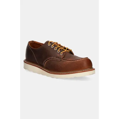 Zdjęcie Red Wing półbuty skórzane Shop Moc Oxford męskie kolor pomarańczowy 4603