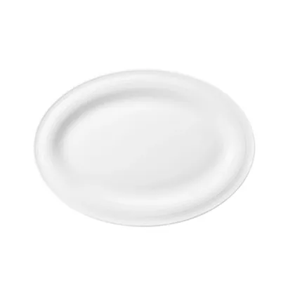Zdjęcie Piękny stylowy biały talerz do serwowania 25 x18 cm - Seltmann Weiden