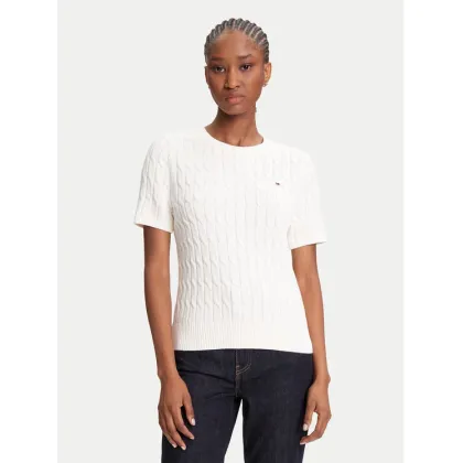 Zdjęcie Tommy Hilfiger Sweter WW0WW45656 Écru Regular Fit