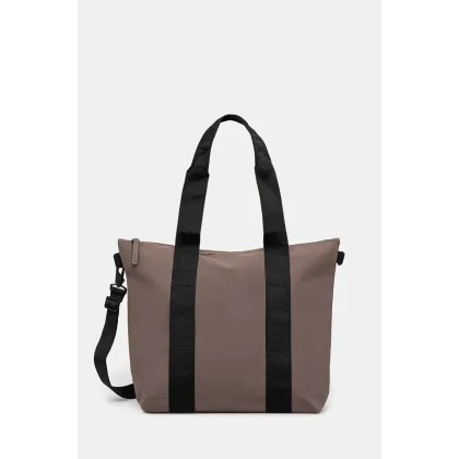 Zdjęcie Rains torba Tote Bag Mini W3 kolor brązowy 14160.110