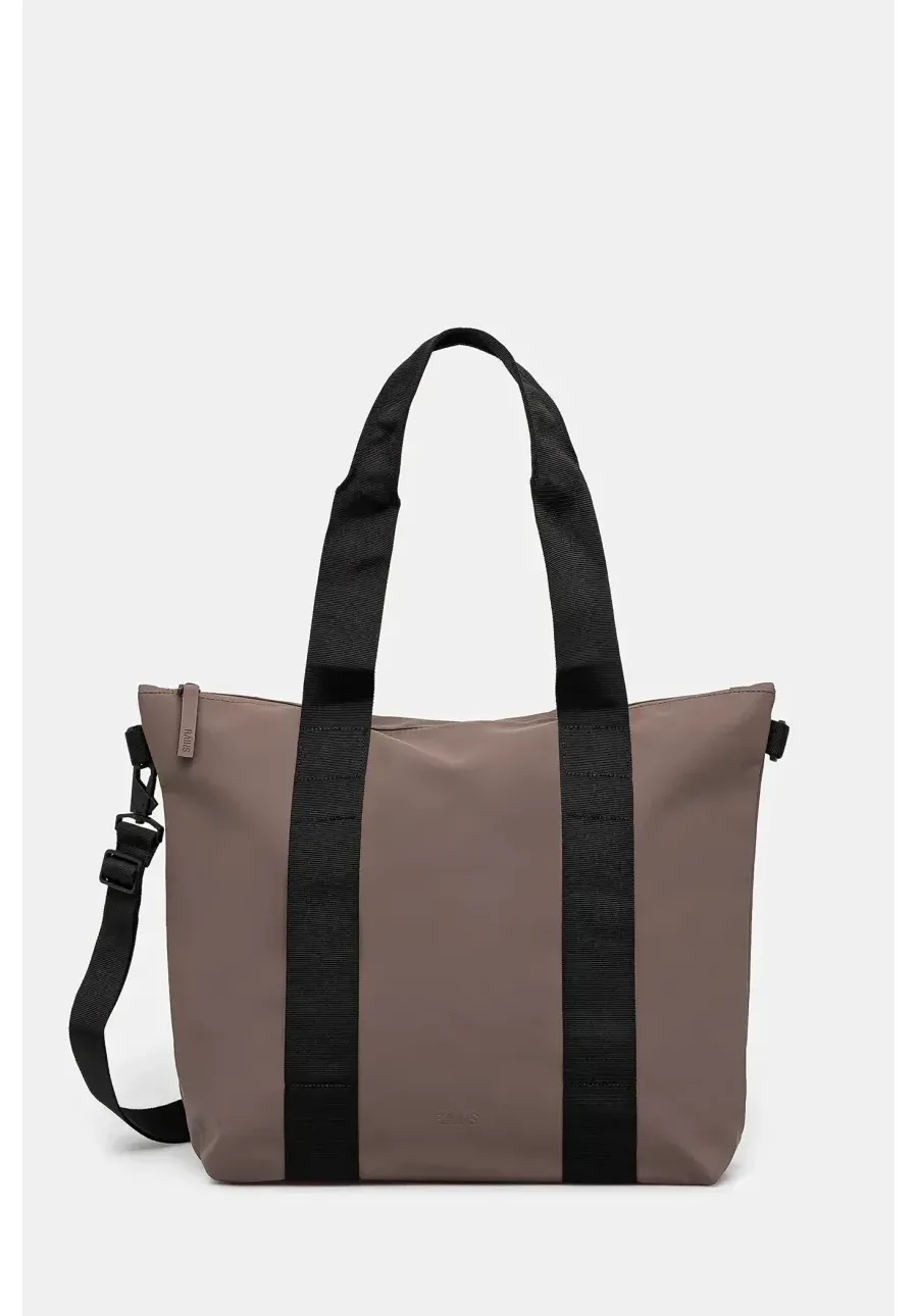 obrazek 1 Rains torba Tote Bag Mini W3 kolor brązowy 14160.110