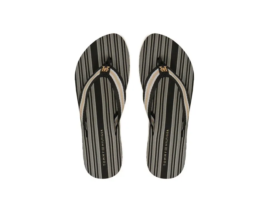 obrazek 1 Tommy Hilfiger Japonki Im Th Print Beach Sandal FW0FW08370 Czarny