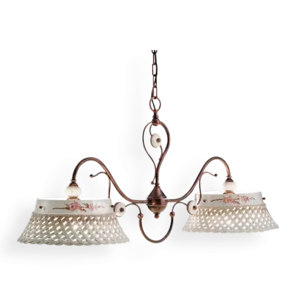 Zdjęcie Luksusowa podwójna lampa wisząca Verona w stylu klasycznym