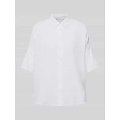 Zdjęcie Bluzka lniana z listwą guzikową na całej długości