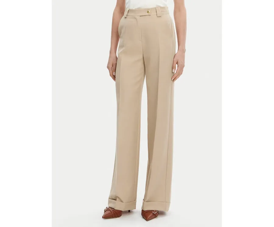 obrazek 1 Maryley Spodnie materiałowe 25EB537/M26/43PG Beżowy Regular Fit