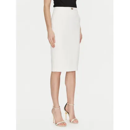 Zdjęcie Elisabetta Franchi Spódnica ołówkowa GO-099-51E2-V260 Biały Regular Fit