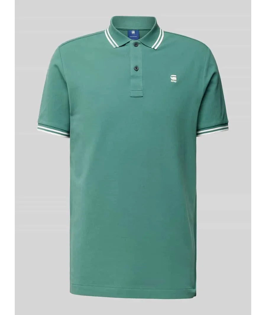 obrazek 1 Koszulka polo o kroju slim fit z przedłużonym tyłem model ‘Dunda’