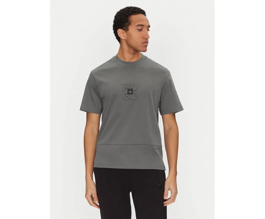 obrazek 1 HUGO T-Shirt Debostac 50535499 Szary Relaxed Fit