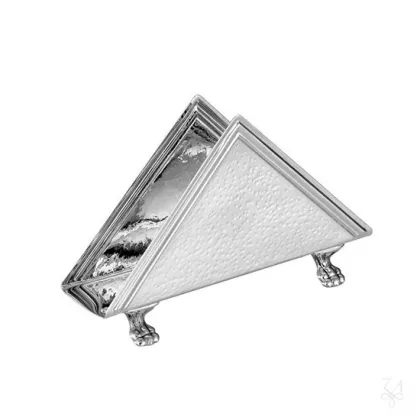 Picture Original triangular silver napkin holder - Zaramella Argenti