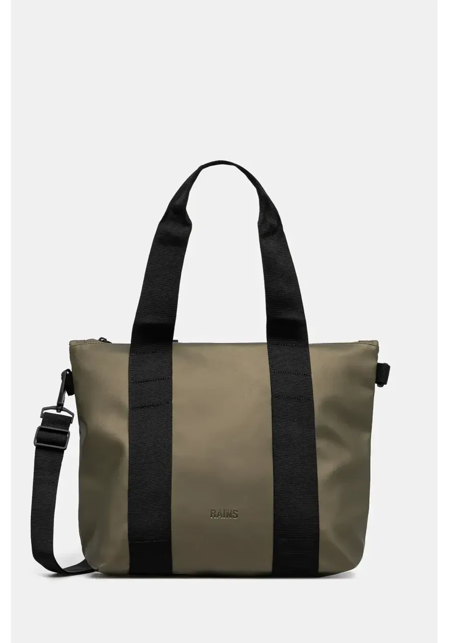 obrazek 1 Rains torba Tote Bag Micro W3 kolor zielony 14180