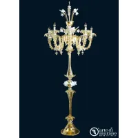 Zdjęcie Prestiżowa lampa podłogowa Imperial Gold ze szkła Murano