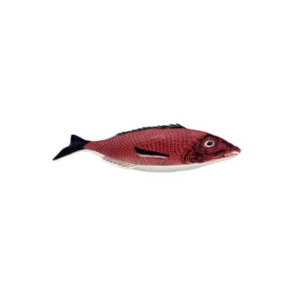 Zdjęcie Wiejski talerz rybny 42 cm wykonany z ceramiki - Bordallo Pinheiro