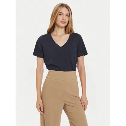 Zdjęcie Tommy Hilfiger T-Shirt WW0WW44177 Granatowy Regular Fit