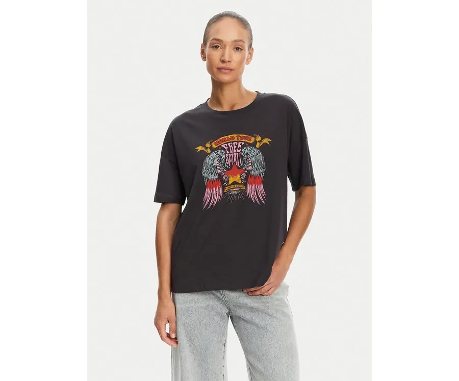 obrazek 1 Noisy May T-Shirt Ida 27034417 Szary Relaxed Fit