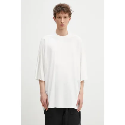 Zdjęcie Rick Owens t-shirt bawełniany Tommy T męski kolor biały gładki DU01E3259.RN