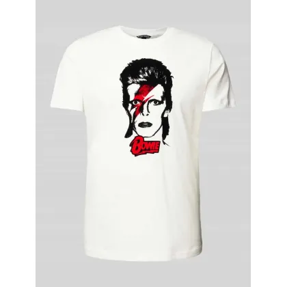 Zdjęcie T-shirt o kroju regular fit z nadrukiem z motywem i okrągłym dekoltem