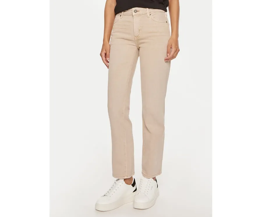 obrazek 1 Guess Jeans Jeansy W4YA98 D5E71 Beżowy Straight Fit