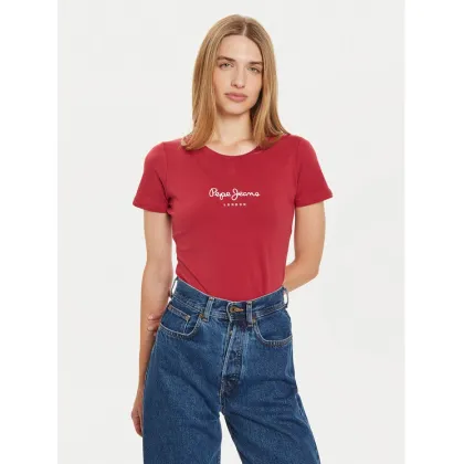 Zdjęcie Pepe Jeans T-Shirt New Virginia PL505202 Czerwony Slim Fit