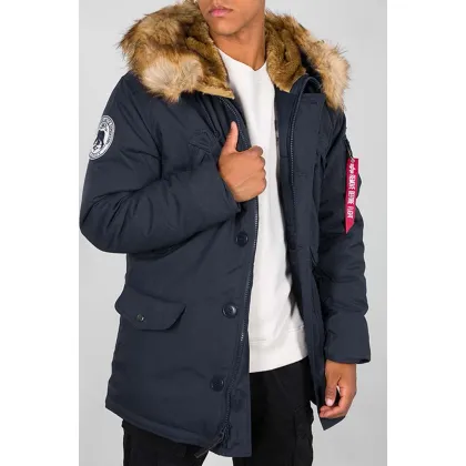 Zdjęcie Alpha Industries kurtka Polar Jacket męska kolor granatowy zimowa 123144.07