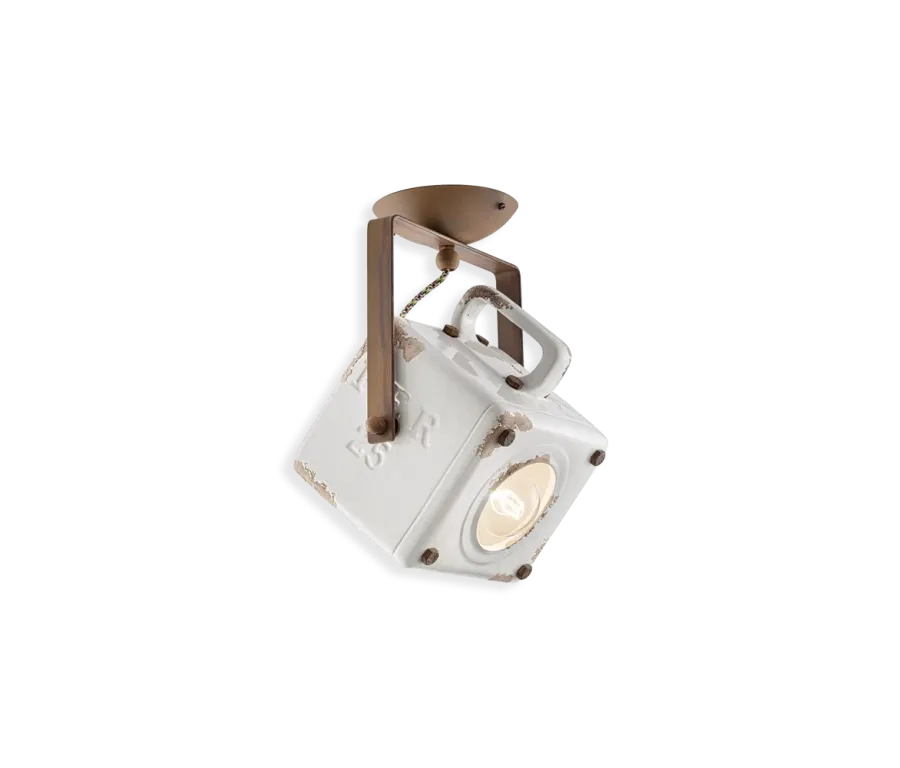 obrazek 1 Włoska lampa sufitowa-plafoniera w stylu retro